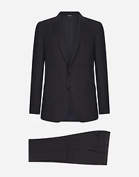 Single-breasted glen plaid Martini-fit suit