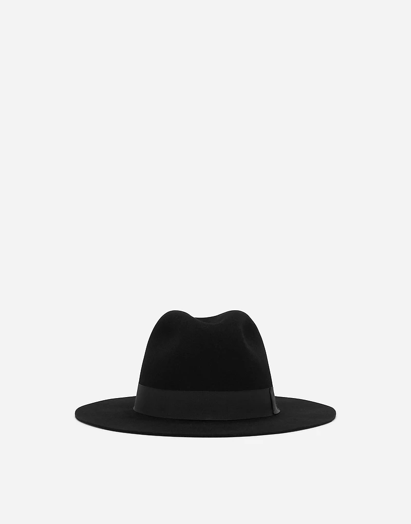 Wool felt fedora hat