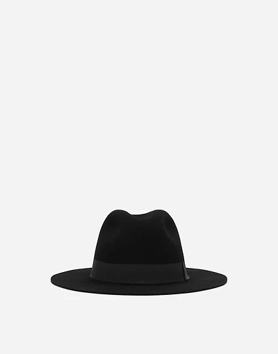 Wool felt fedora hat