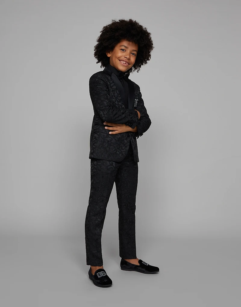Single-breasted jacquard jacket
