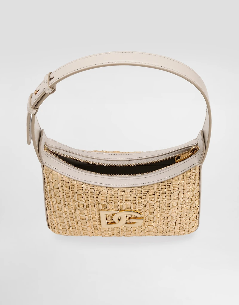 Rafia crochet shoulder bag