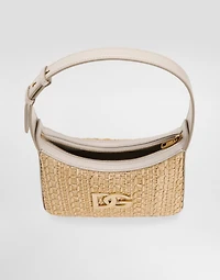 Rafia crochet shoulder bag