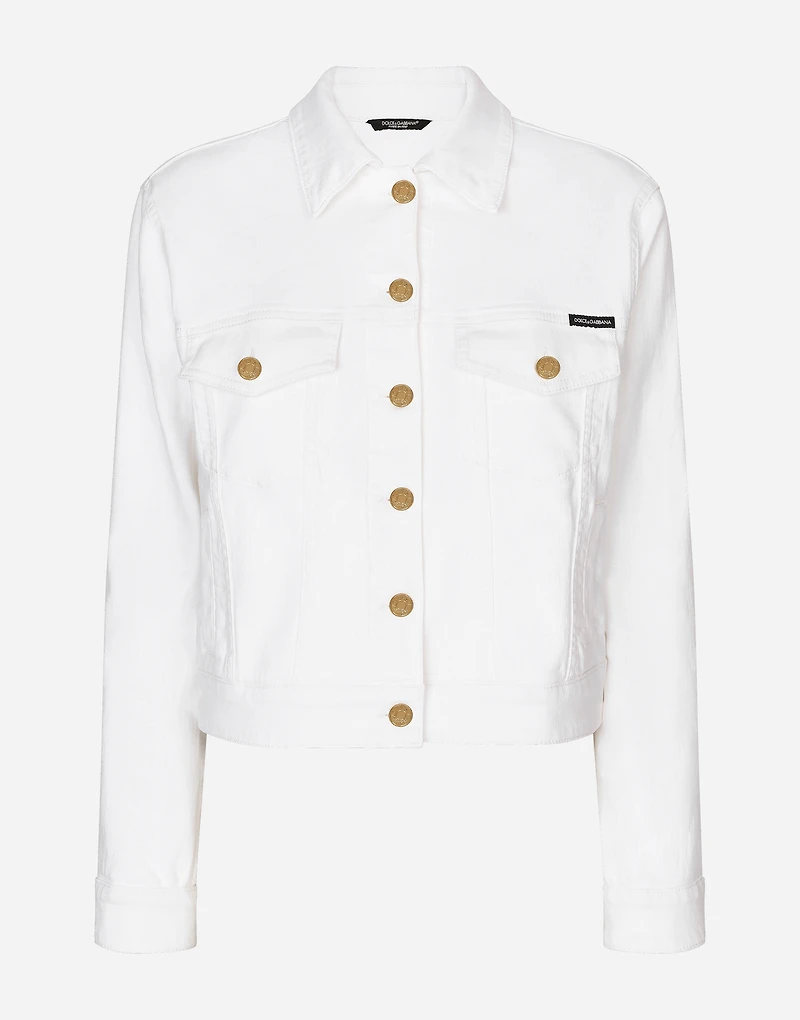 White denim jacket