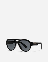 Mirror logo sunglasses