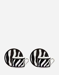 Gift Box With 2 Porcelain Teacups With Saucers