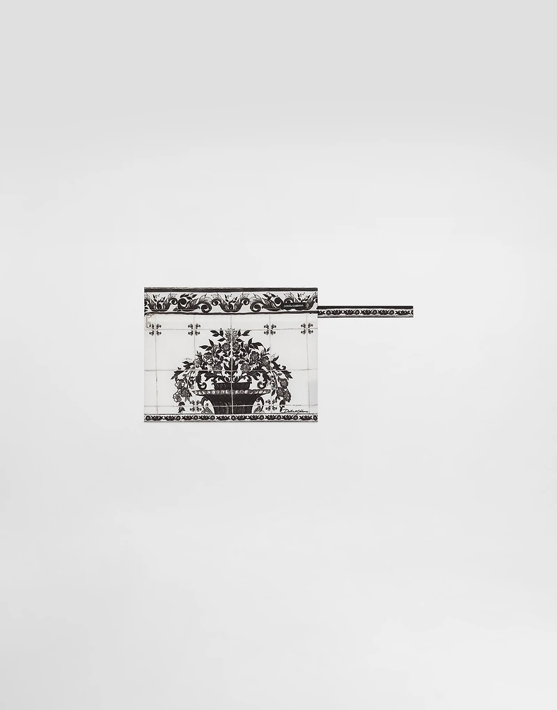 Majolica-print short swim boxer shorts