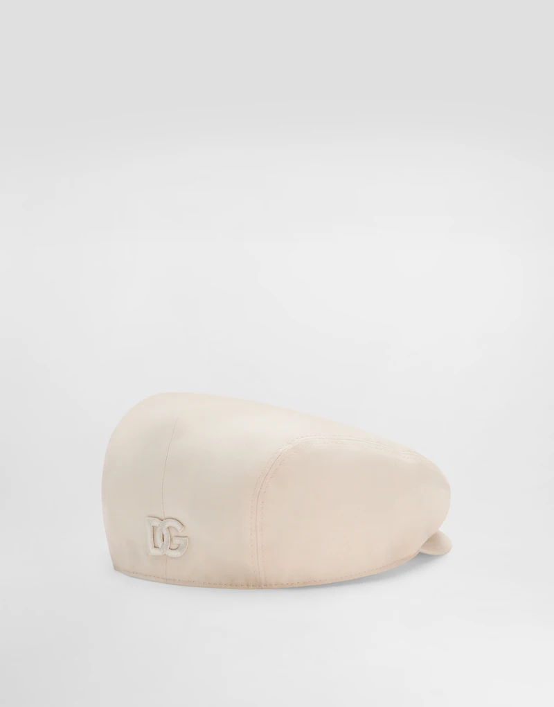 Cotton gabardine flat cap