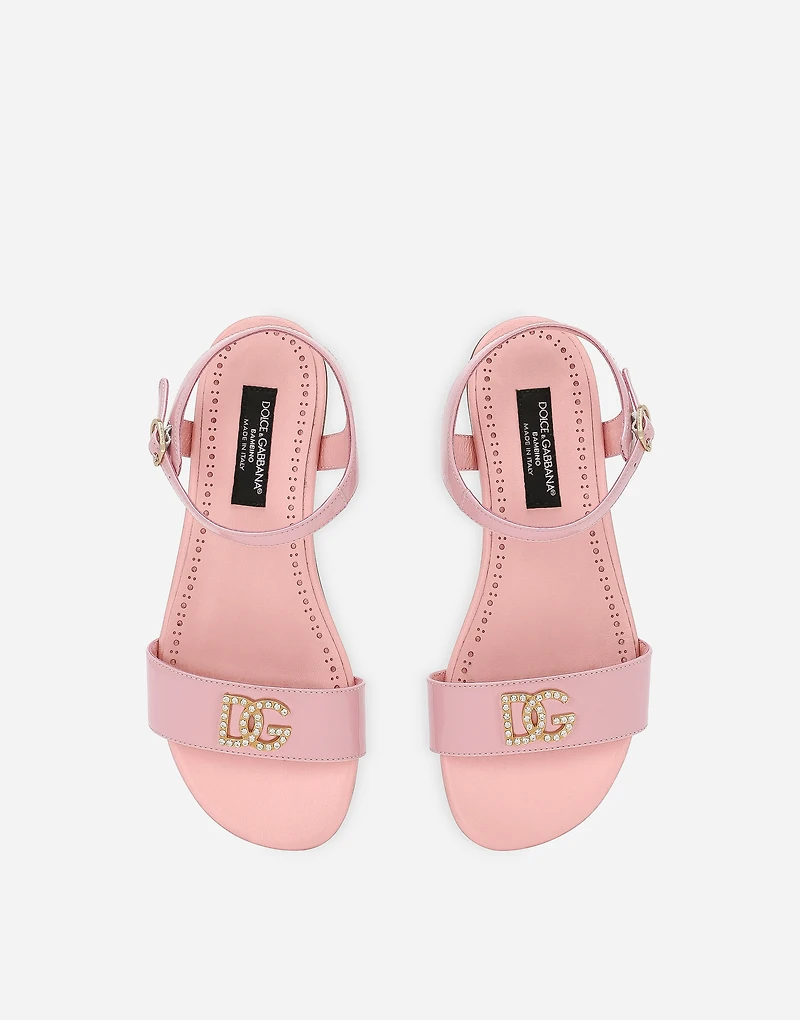 Patent leather sandals