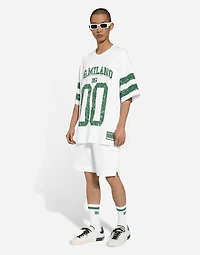 Gabardine shorts with side pockets