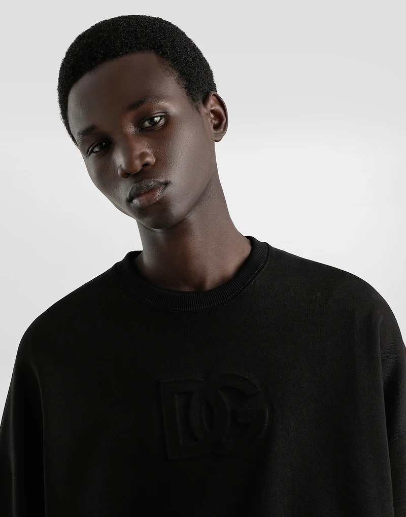 Cotton sweatshirt with logo