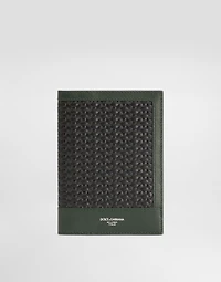 Crocodile leather passport case
