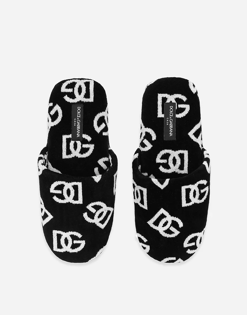 Jacquard Cotton Terry Slippers