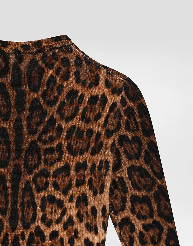 Printed fleece pullover
