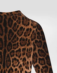 Printed fleece pullover