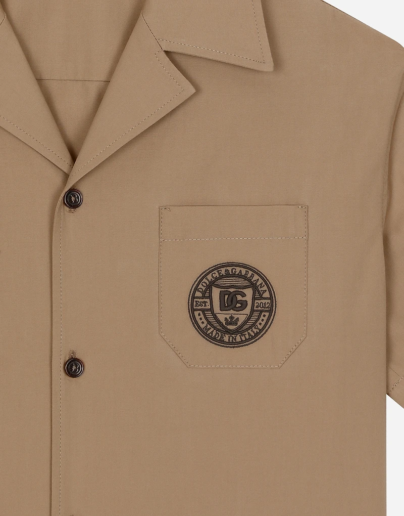 Poplin shirt with DG logo