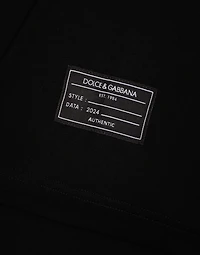 Short-sleeved T-shirt with vertical logo print