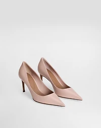 Polished goatskin pumps