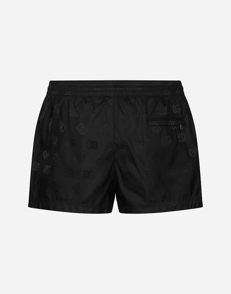 Short swim trunks with jacquard DG Monogram
