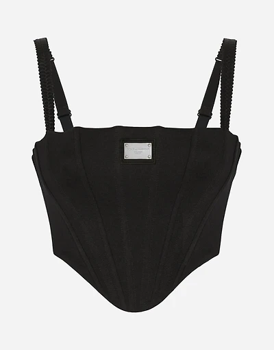 Jersey top with straps and the Dolce&Gabbana tag