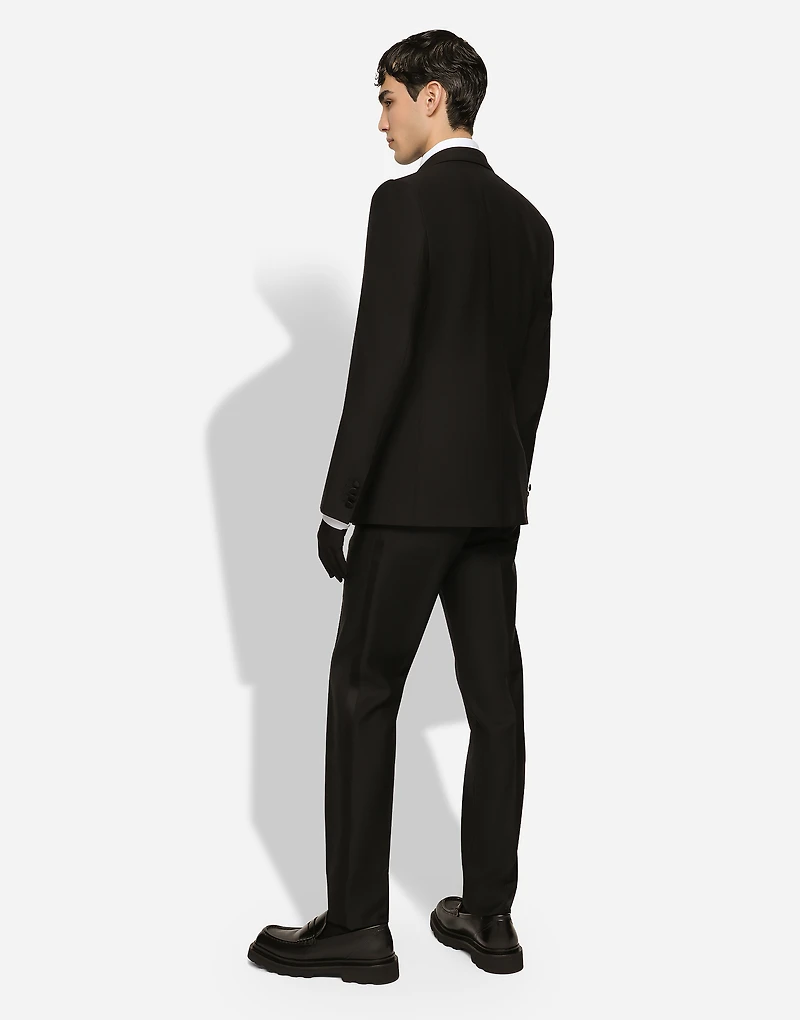 Wool and silk Martini-fit tuxedo suit