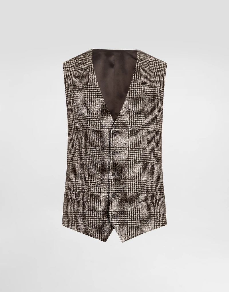 Glen plaid vest