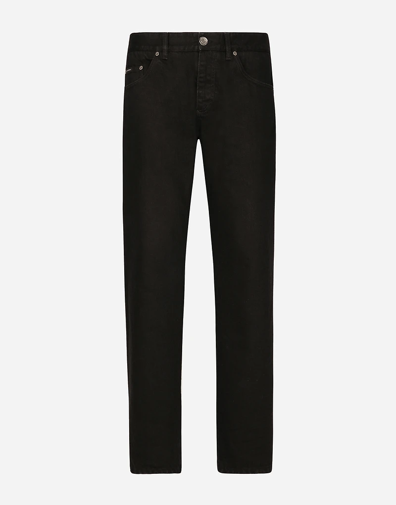 Classic black denim jeans