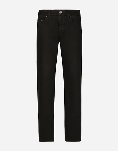 Classic black denim jeans