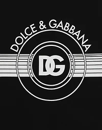 Cotton interlock T-shirt with DG logo print