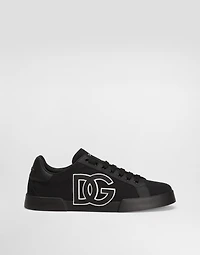 Portofino light strobel sneakers canvas and calfskin