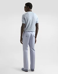 Cotton gabardine cargo trousers