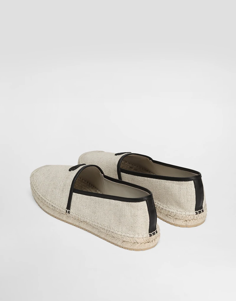 Salt&pepper and nappa espadrilles