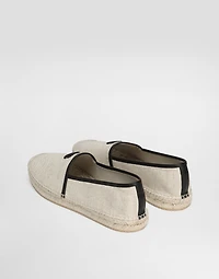 Salt&pepper and nappa espadrilles