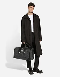 Printed jacquard holdall