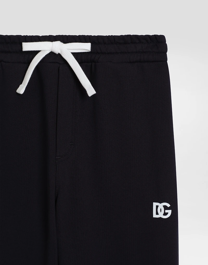 Fleece jogging pants with DG logo