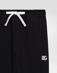 Fleece jogging pants with DG logo