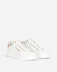 Calfskin nappa Portofino sneakers with lettering