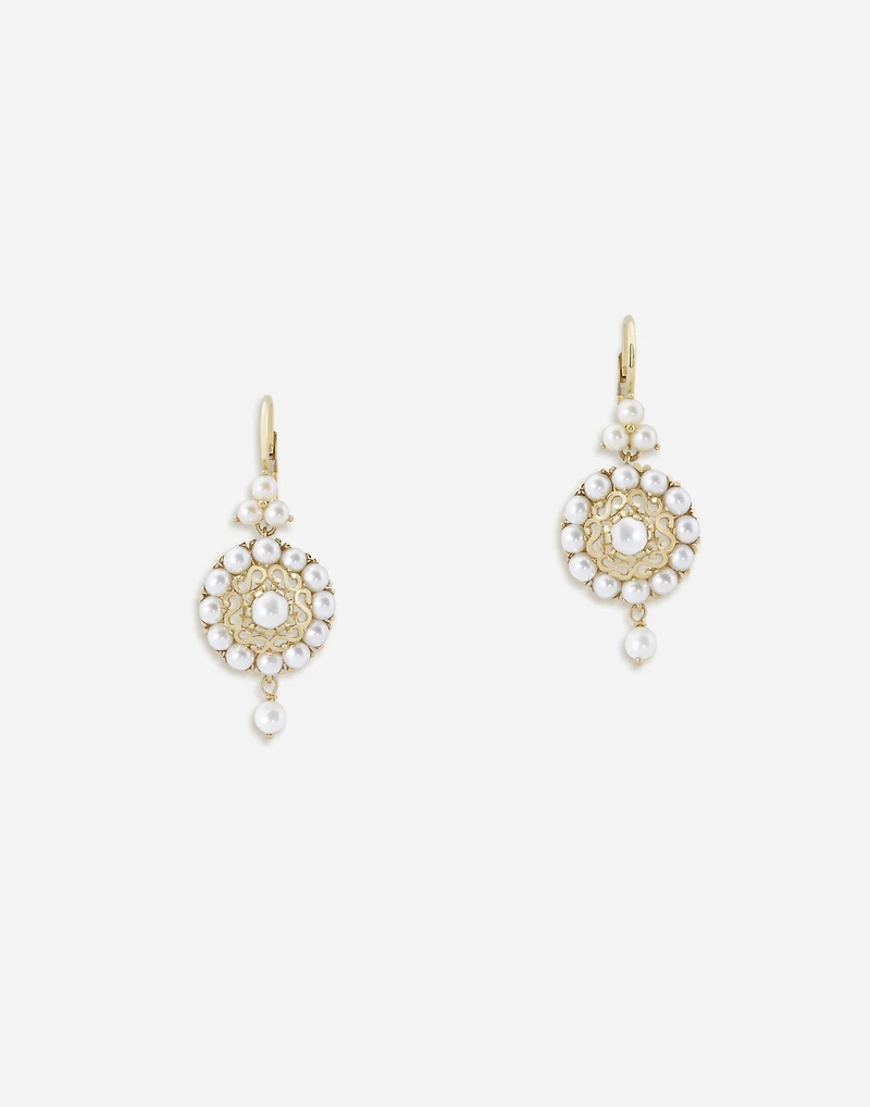  Pearl Earrings 18-carat yellow gold and pearls