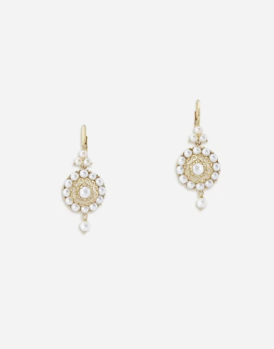 Pearl Earrings 18-carat yellow gold and pearls