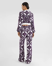 Jacquard chenille sweatshirt
