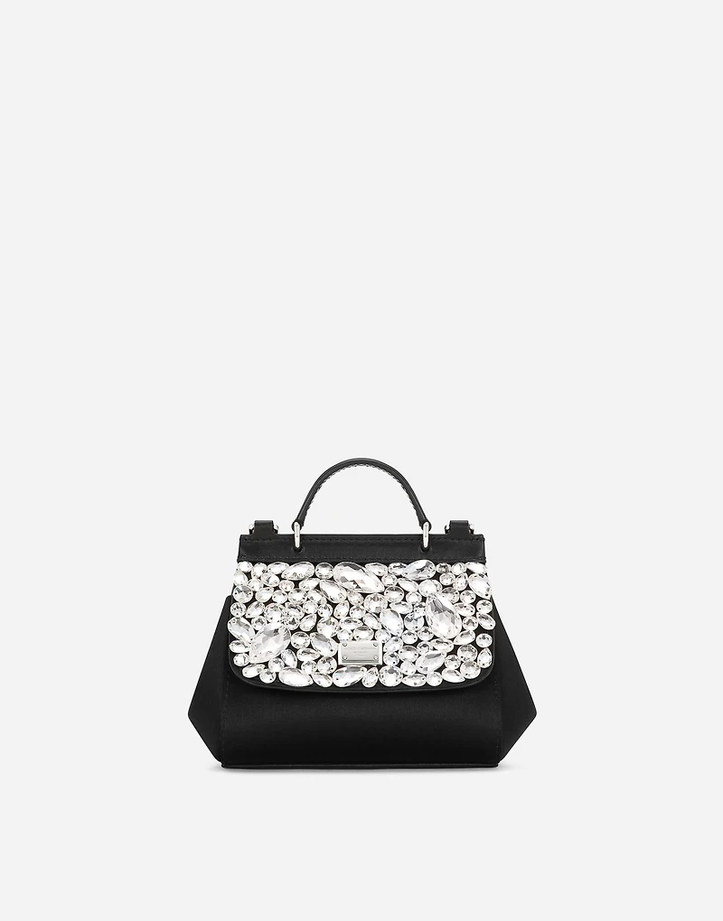 Satin mini Sicily handbag