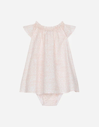 Poplin dress with bloomers
