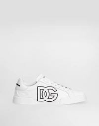 Portofino light strobel sneakers canvas and calfskin