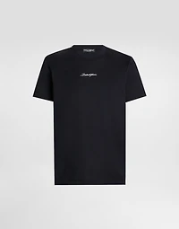 Cotton T-shirt with embroidered patch