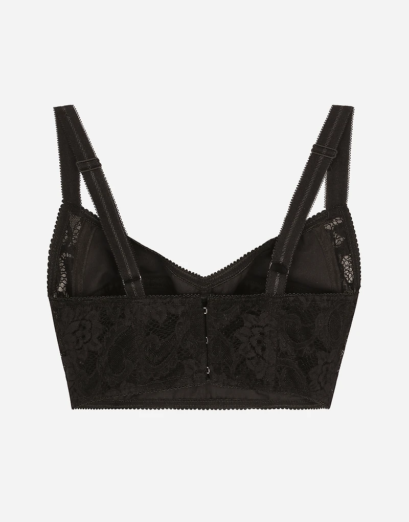 Satin and lace bralette top