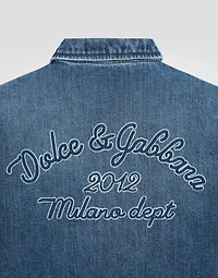 Denim shirt with Dolce&Gabbana logo