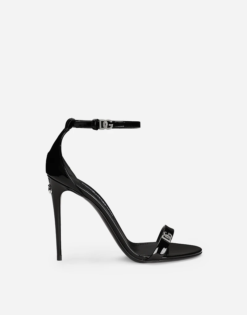 Patent leather sandals