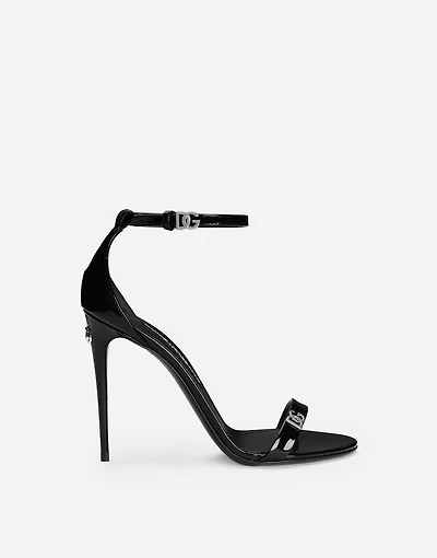 Patent leather sandals