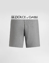 Two-way stretch cotton boxer shorts