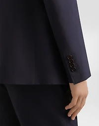 Single-breasted silk-blend gabardine taormina jacket