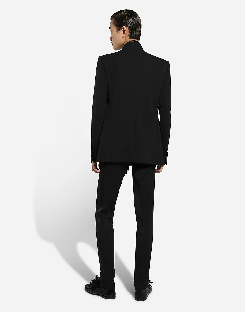 Single-breasted wool jacket